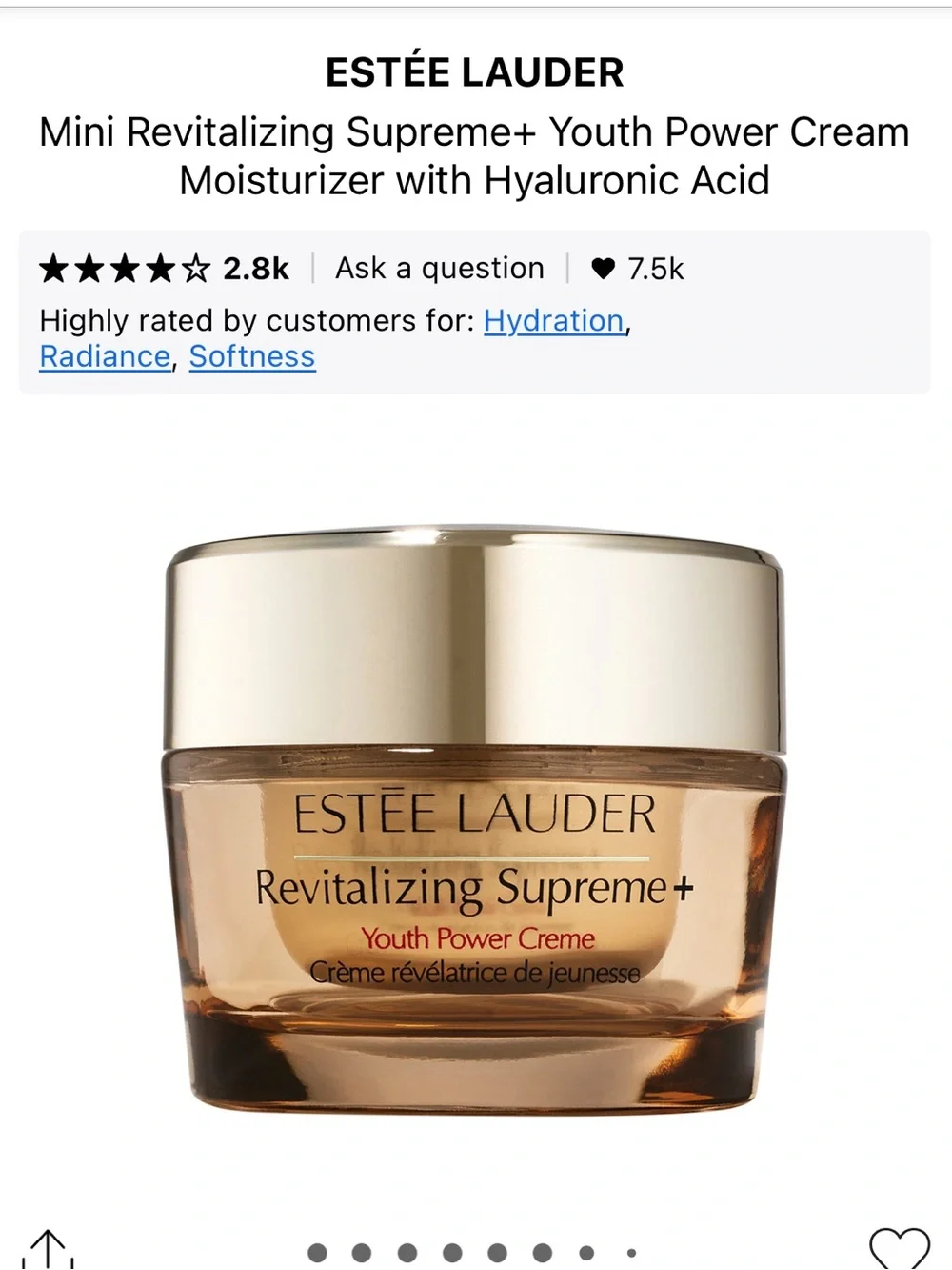 Estee Lauder Deluxe mini Revitalizing Supreme+ Youth Power Creme - Picture 2 of 3